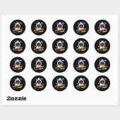 Ghouls wil gewoon plezier hebben Halloween & Quote Ronde Sticker (Vel)