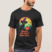 Ghouls wil gewoon plezier hebben Halloween vrouwen T-shirt (Voorkant)