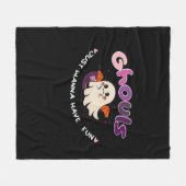 Ghouls wil gewoon plezier hebben slogan citaat fleece deken (Voorkant (Horizontaal))