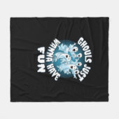Ghouls wil gewoon plezier luiaard Halloween Fleece Deken (Voorkant (Horizontaal))