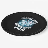 Ghouls wil gewoon plezier luiaard Halloween Papieren Bordje (Gekanteld)