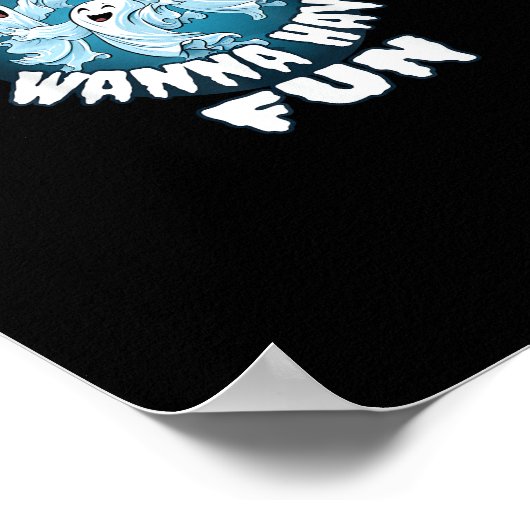 Ghouls wil gewoon plezier luiaard Halloween Poster (Hoek)