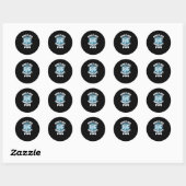 Ghouls wil gewoon plezier luiaard Halloween Ronde Sticker (Vel)