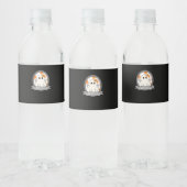 Ghouls wil gewoon plezier luiaard Halloween Waterfles Etiket (Flessen)
