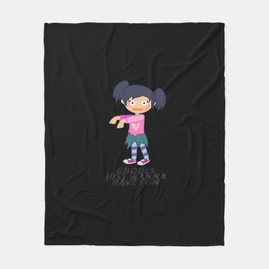 Ghouls wil gewoon plezier offerte & ontwerp fleece deken (Voorkant)
