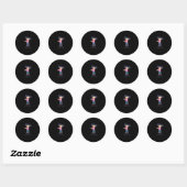 Ghouls wil gewoon plezier offerte & ontwerp ronde sticker (Vel)