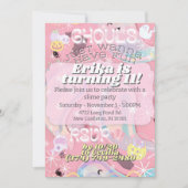 Ghouls wil gewoon plezier pastel Halloween uitnodi Kaart (Voorkant)