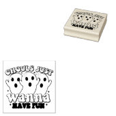 Ghouls wil gewoon vun ghost hebben rubberstempel (Gestempeld)