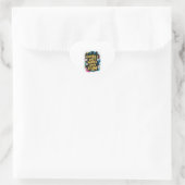 Ghouls wil gewoon vun hebben hart sticker (Tas)