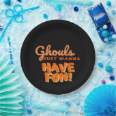 Ghouls wil gewoon vun hebben papieren bordje (Feest)