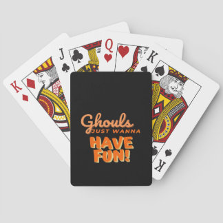 Ghouls wil gewoon vun hebben pokerkaarten