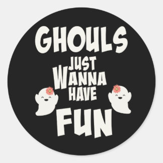 Ghouls wil gewoon vun hebben ronde sticker