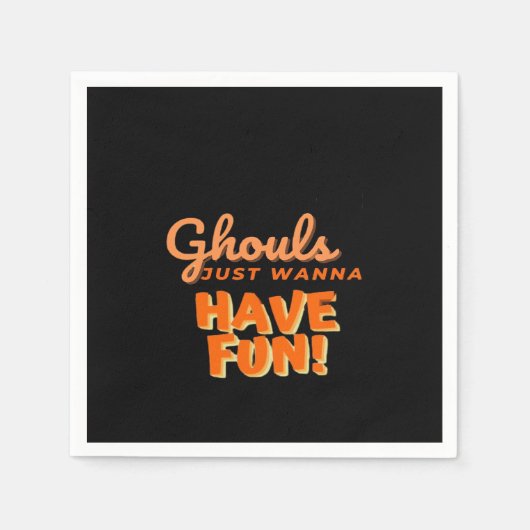 Ghouls wil gewoon vun hebben servet (Voorkant)