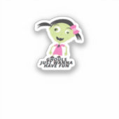 Ghouls willen gewoon een grappig citaat hebben sticker (Voorkant)