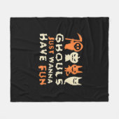 Ghouls willen gewoon een grappige slogan hebben fleece deken (Voorkant (Horizontaal))