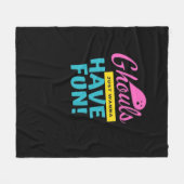 Ghouls willen gewoon een leuk basisontwerp hebben fleece deken (Voorkant (Horizontaal))