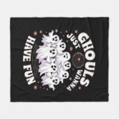 Ghouls willen gewoon een leuk basisontwerp hebben fleece deken (Voorkant (Horizontaal))