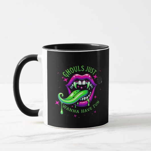 Ghouls willen gewoon een leuk boo-tiful ontwerp he mok (Links)