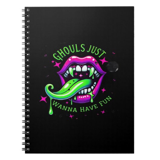 Ghouls willen gewoon een leuk boo-tiful ontwerp he notitieboek (Voorkant)
