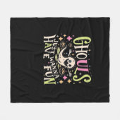 Ghouls willen gewoon een leuk griezelig ontwerp he fleece deken (Voorkant (Horizontaal))