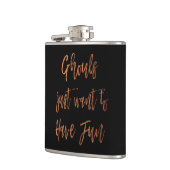 Ghouls willen gewoon een leuk Halloween-feest hebb Heupfles (Links)