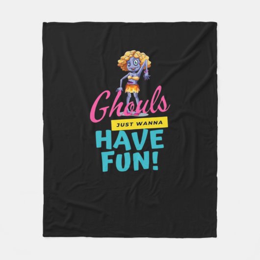 Ghouls willen gewoon een leuk herfstgevoel hebben fleece deken (Voorkant)
