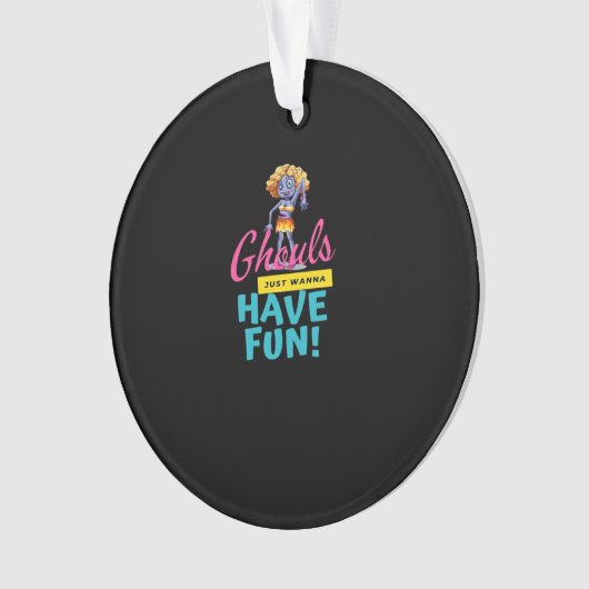 Ghouls willen gewoon een leuk herfstgevoel hebben ornament (voorkant)
