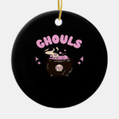 Ghouls willen gewoon een leuk klassiek ontwerp heb keramisch ornament (Voorkant)