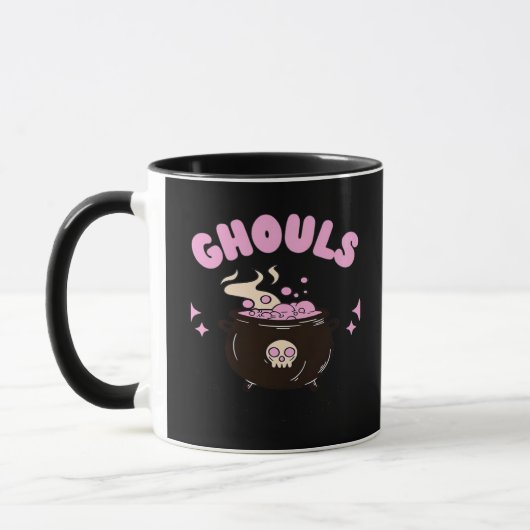 Ghouls willen gewoon een leuk klassiek ontwerp heb mok (Links)