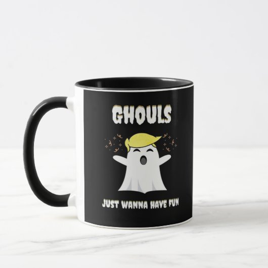 Ghouls willen gewoon een leuk retro-ontwerp hebben mok (Links)