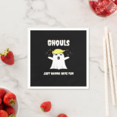 Ghouls willen gewoon een leuk retro-ontwerp hebben servet (Insitu)