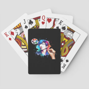 Ghouls willen gewoon een leuk schedelontwerp hebbe pokerkaarten