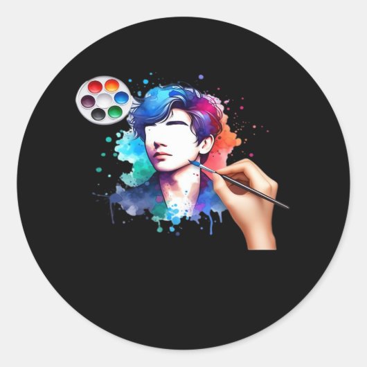 Ghouls willen gewoon een leuk schedelontwerp hebbe ronde sticker (Voorkant)