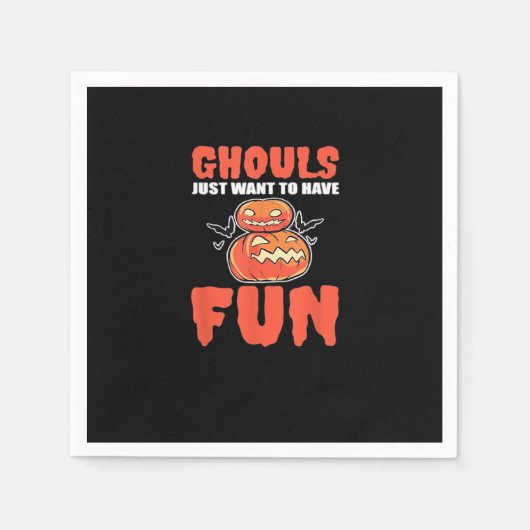 Ghouls willen gewoon een leuke grappige stijl hebb servet (Voorkant)