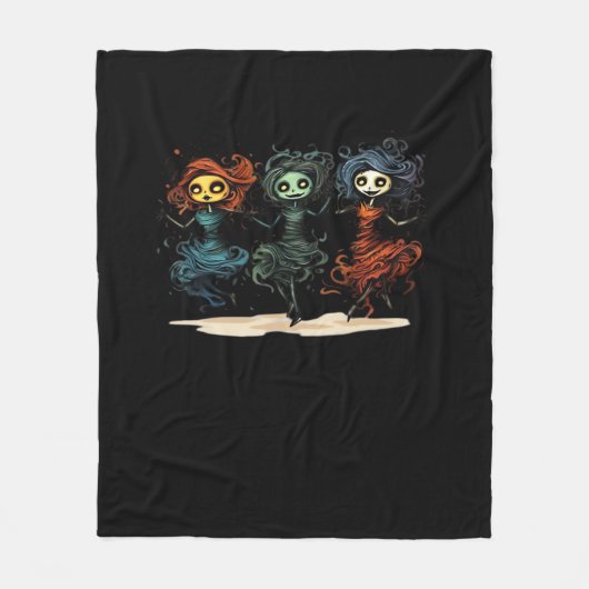 Ghouls willen gewoon een leuke Halloween-stijl heb Fleece Deken (Voorkant)