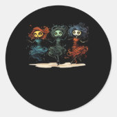 Ghouls willen gewoon een leuke Halloween-stijl heb Ronde Sticker (Voorkant)