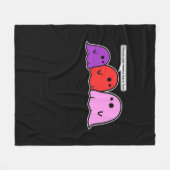 Ghouls willen gewoon een leuke klassieke slogan he fleece deken (Voorkant (Horizontaal))