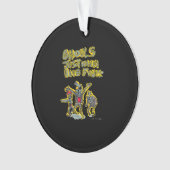 Ghouls willen gewoon een leuke spookachtige slogan ornament (voorkant)