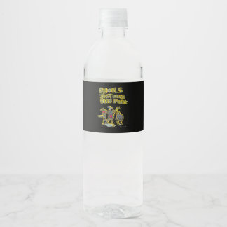Ghouls willen gewoon een leuke spookachtige slogan waterfles etiket
