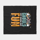 Ghouls willen gewoon leuke grappige Halloween heks Fleece Deken (Voorkant (Horizontaal))
