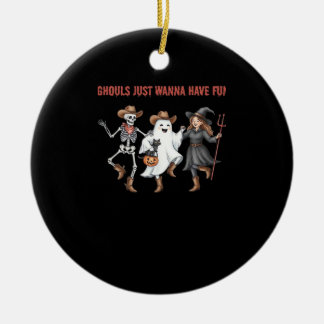 Ghouls willen gewoon leuke Halloween cadeaus Basic Keramisch Ornament