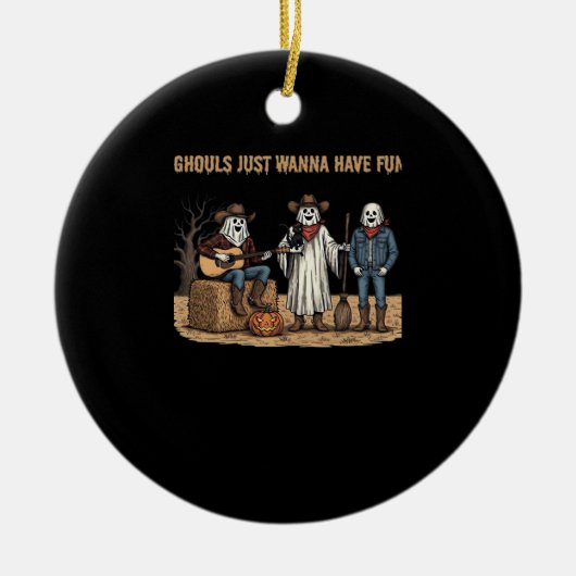 Ghouls willen gewoon leuke Halloween cadeaus in de Keramisch Ornament (Voorkant)