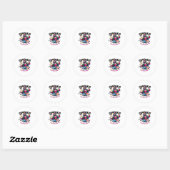 Ghouls willen gewoon leuke Halloween-vibes hebben Ronde Sticker (Vel)