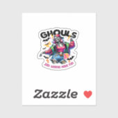 Ghouls willen gewoon leuke Halloween-vibes hebben Sticker (Vel)