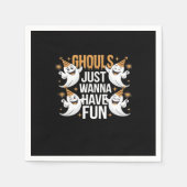 Ghouls willen gewoon leuke herfstvibes hebben servet (Voorkant)