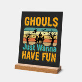 Ghouls willen gewoon lol hebben Halloween-ontwerp_ Acryl Bord (Hoek)