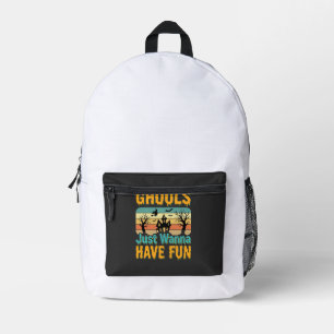 Ghouls willen gewoon lol hebben Halloween-ontwerp_ Bedrukte Rugzak