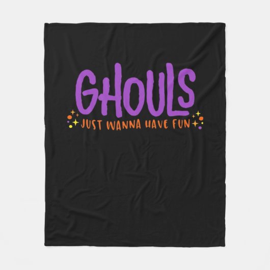 GHOULS willen gewoon plezier hebben Fleece Deken (Voorkant)