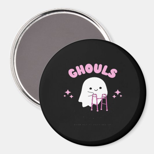 Ghouls willen gewoon plezier hebben Funny & Sloth Magneet (Voorkant / Achterkant)