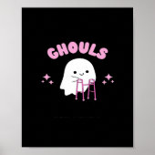 Ghouls willen gewoon plezier hebben Funny & Sloth Poster (Voorkant)